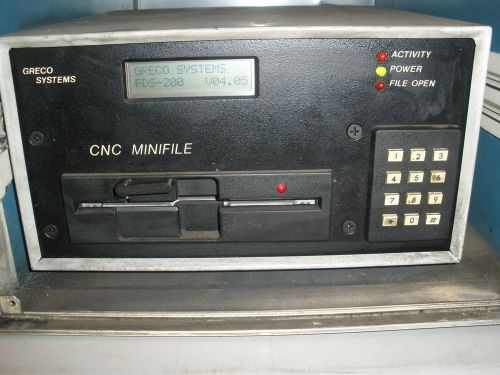 GRECO CNC MINIFILE SYSTEM SOFTWARE FDS-200 V04.05