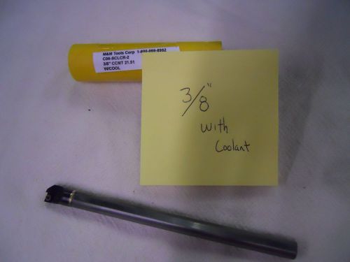 1 new 3/8&#034; carbide boring bar. takes ccmt 21.51 insert. 3-7/8&#034; oal w/ cool. c470 for sale
