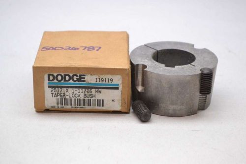 New dodge 119119 2517 x 1-11/16 kw taper-lock 1-11/16 in bore bushing d427695 for sale