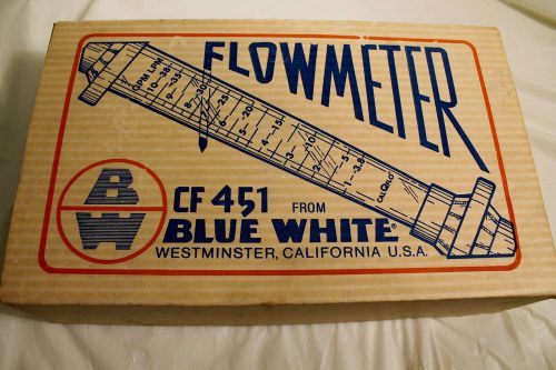 Flometer CF 415 Blue White NEW RARE / Gas and Fluid Control FREE SHIPPING