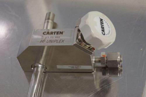 Carten hf uniplex  3/4&#034;od high flow, ultra high purity bellows gas valve for sale