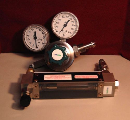 Linde gas regulator 580s &amp; linde brooks tube size r-8m-75-1--#3631 for sale