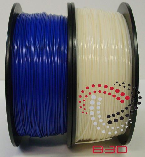 1.75 mm Filament 4 3D Printer. ABS BLUE &amp; NATURAL 4 Repraper, Reprap, MakerBot