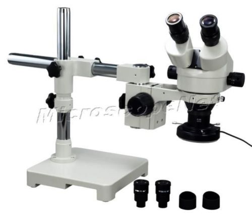 3.5-90x boom stand zoom stereo microscope 144 led light for sale