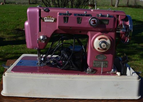 VINTAGE WORKING MORSE DUOMATIC AUTOMATIC SEWING MACHINE ZIG ZAG TOYOTA JAPAN