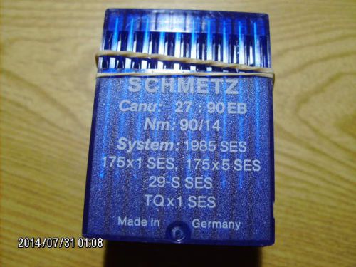 100 pc SCHMETZ sewing machine needles 1985 SES 175x1 SES Nm 90/14