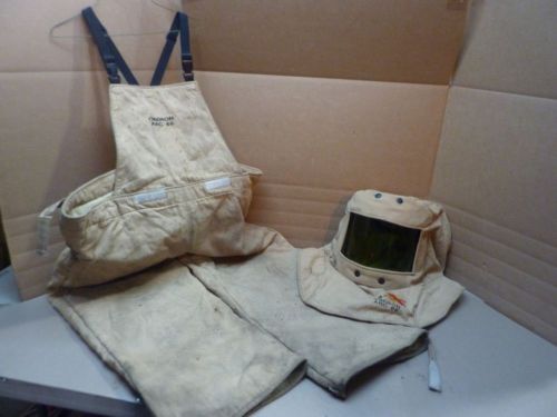 Oberon welding hood &amp; overalls 2xl arc65  #30680 for sale