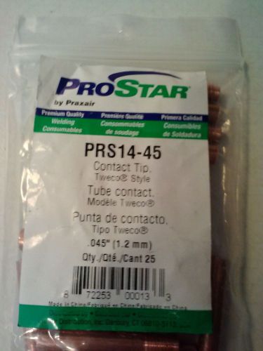 New ProStar PRS14-45 Contact Tip .045&#034; (1.2 mm) Quantity 25