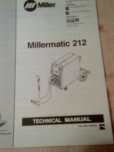 Miller Millermatic 212 Welder Factory Repair And Service Manual