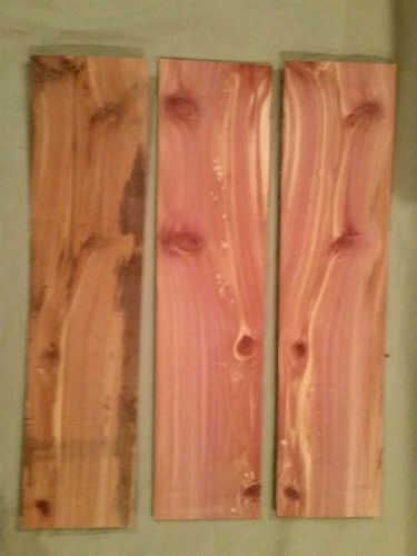 3 thin Aromatic Red Cedar craft wood boards Scroll Saw #LR24