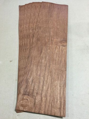 Wood Veneer Spider Mahogany 8x31 18pcs total Raw Veneer  &#034;EXOTIC&#034; SM6 12-31