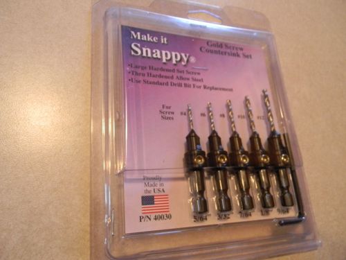 5 pc. gold screw countersink set for sale