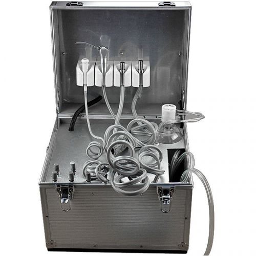 Portable dental unit delivery rolling case powerful built-inoilless compressor for sale