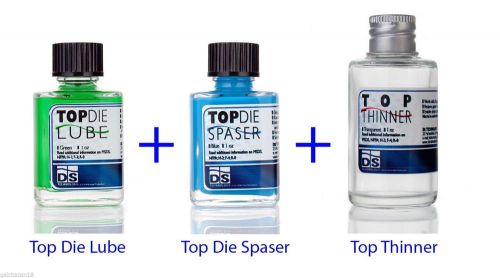 3 pcs of DENTAL Lab Product - TOP DIE LUBE + TOP DIE SPASER + TOP THINNER