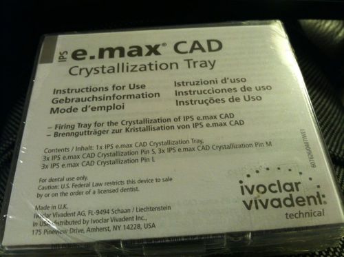 E MAX CAD Crystallization tray- NEW