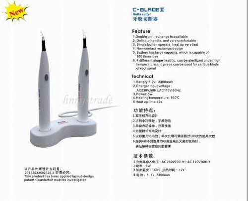 New COXO Dental Gutta Cutter C-Blade II Double Unit Rechange