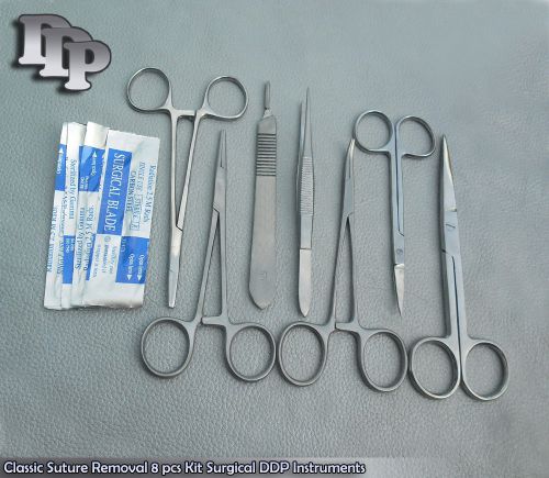 Classic suture removal 8 pcs kit surgical instruments for sale