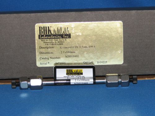 BHK Kromasil HPLC Column C18 3.5um 100A  2.1x100 mm KD311002