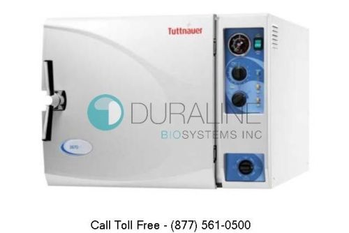 New - tuttnauer 3870m large manual autoclave steam sterilizer 1 year warranty! for sale