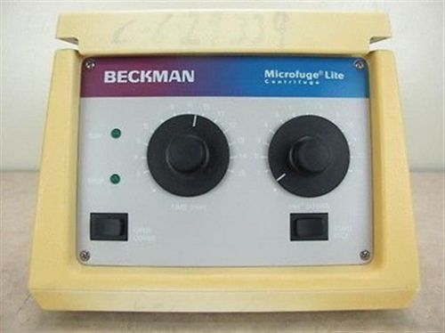 Beckman microfuge lite centrifuge with 13000 rpm f1802b rotor - needs fuses for sale