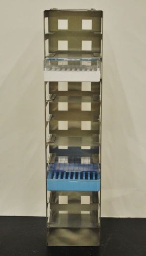Vertical freezer rack, 2&#034; boxes (11 place) for sale