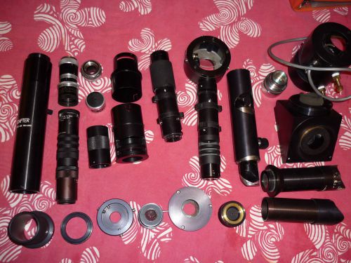 Optical physics part lot - laser tube table adapter lens cooke telekinic do ind. for sale