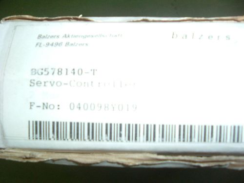 BALZERS VACUUM BG578140 T SERVO CONTROLLER MODULE NEW BOXED