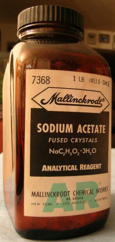 Sodium Acetate, fused crystals, Mallincrodt