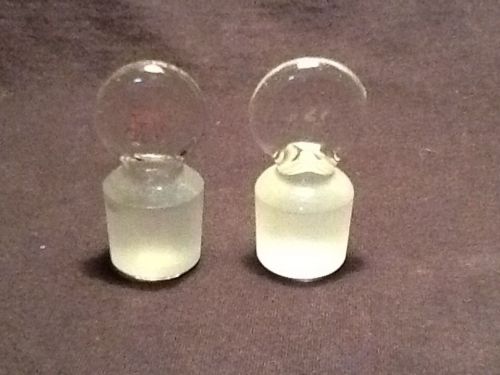 #27 Penny Head Glass Stoppers (Set of 2)
