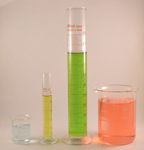 Cylinders 500ml 50ml beakers 1000ml 100ml borosilicate glass griffin new lab for sale