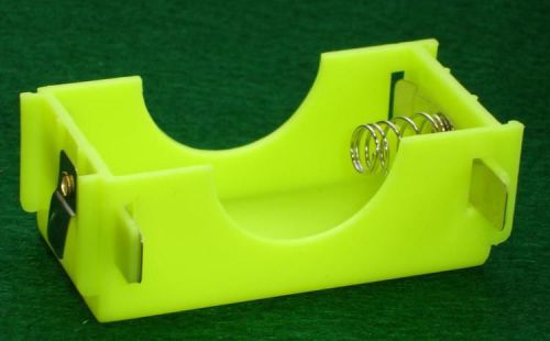 1 Yellow Plastic D-Cell Battery Holder Interlocks