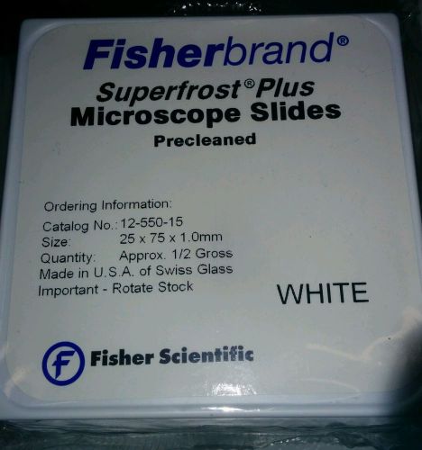 Fisherbrand superfrost plus microscope slides white