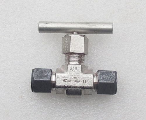 Parker 1/2&#034;  stainless steel needle valve 8z-v8lr-ss  several available for sale
