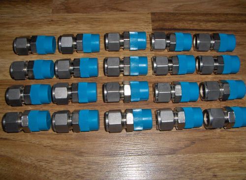 (20) new swagelok stainless steel male connector tube fittings ss-810-1-8 for sale