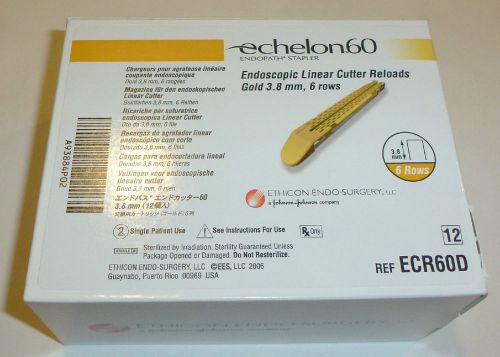 Ethicon Echelon ECR60D box of 12 units  &#034;SPECIAL WHILE LAST&#034;