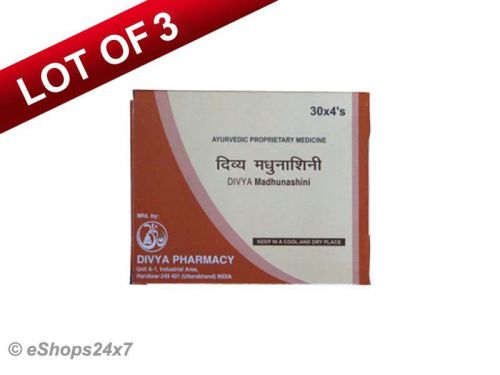 Swami Ramdeva??s Pack of 3 Divya Madhunashini Vati For Diabetes Hi Blood Sugar