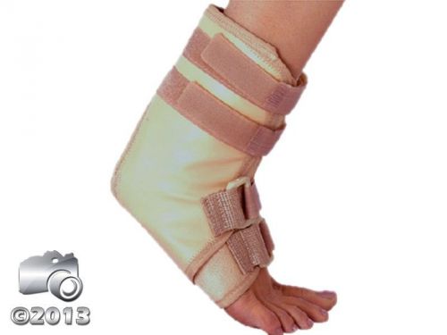 SMALL SIZE HIGH QUALITY COATED FABRIC ANKLE BRACE-VELCRO/PLASTIC BUCKLE