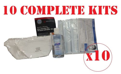 (10) PANDEMIC FLU PREPAREDNESS KIT, Dept Of Defense, influenza Kits
