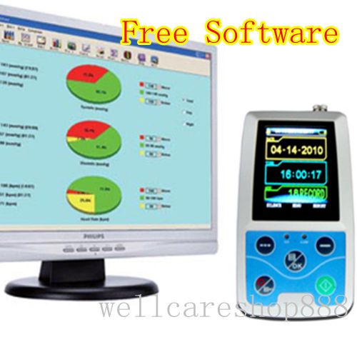 24hrs Ambulatory Blood Pressure Monitor ABPM holter NIBP MAPA + software 40% off