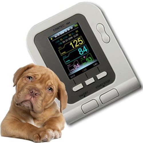 Veterinary digital blood pressure monitor contec08a +ear tongue spo2 probe for sale