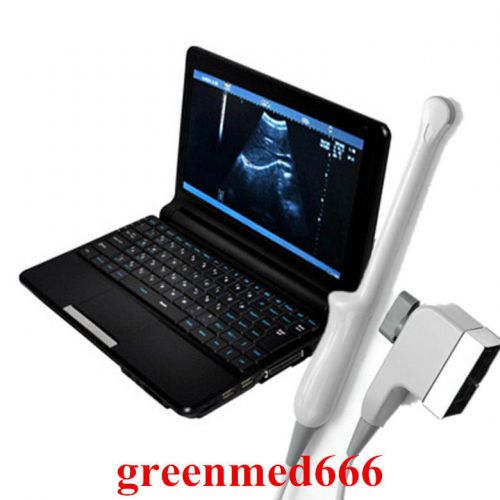 HOT BID!!! 009 Black Laptop Ultrasound scanner with Transvaginal probe,+3D