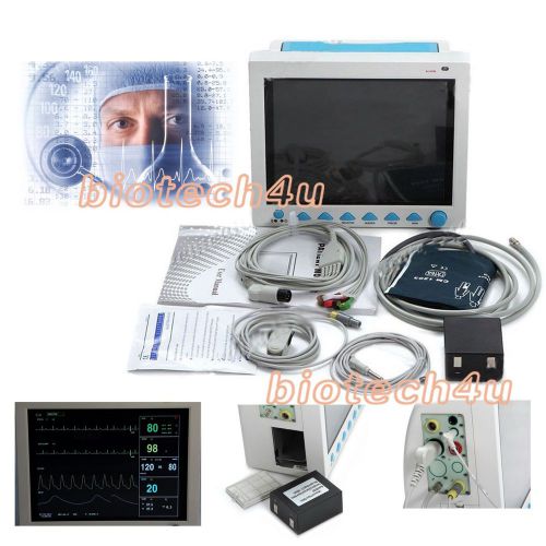 CONTEC multi-parameters ICU Patient Monitor,ECG/NIBP/Spo2/PR/Resp/Temp+ETCO2