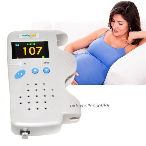 TOP QUALITY Fetal Doppler 3MHz Color LCD Back Light &amp; Heart Beat Waveform