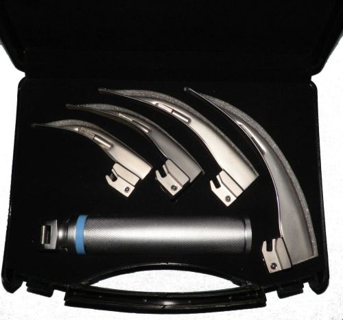 Macintosh Conventional Laryngoscope Set w/Frosted Bulbs Free Wrold wide shipping