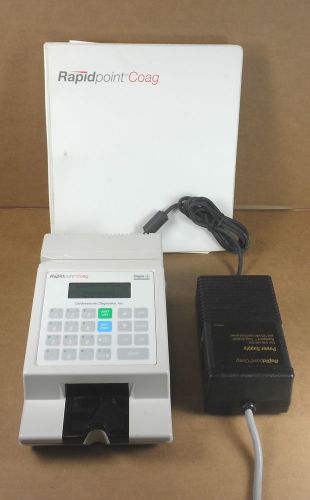 Bayer Rapidpoint Coag Coagulation Blood Analyzer w/ Power Supply and Manual