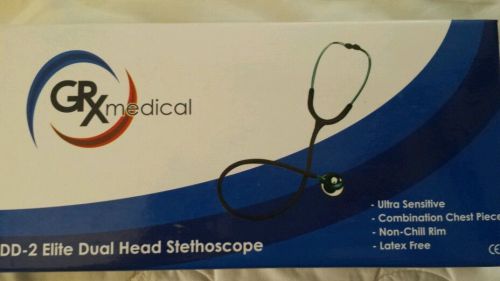 Elite Dual Head Stethoscope New in Box Navy Blue