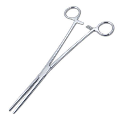New Set of 2 Pairs10&#034; Straight Hemostat Forceps Locking Clamps - Stainless Steel