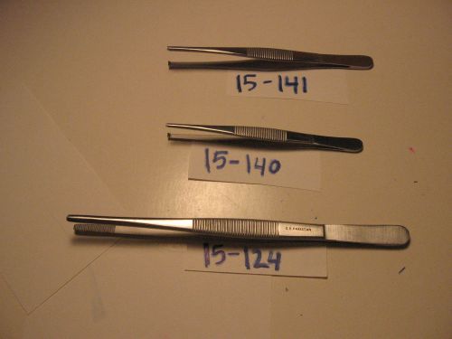 DRESSING AND TISSUE FORCEP SET OF 3 (15-141,15-140,15-124)