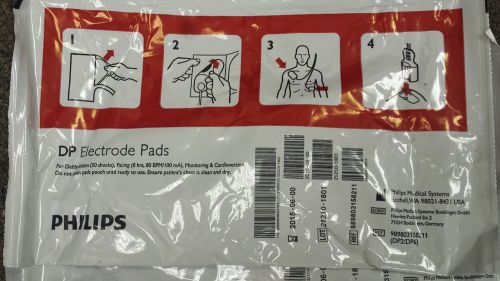 1 philips aed dp electrode pads for emt hospitals &amp; ambulances dp2/dp6 for sale