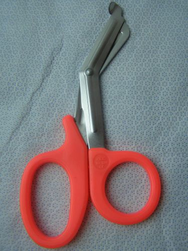 1- Utility Scissors 7.5&#034; NEON ORANGE EMT Medical Paramedic Nurse Scissors